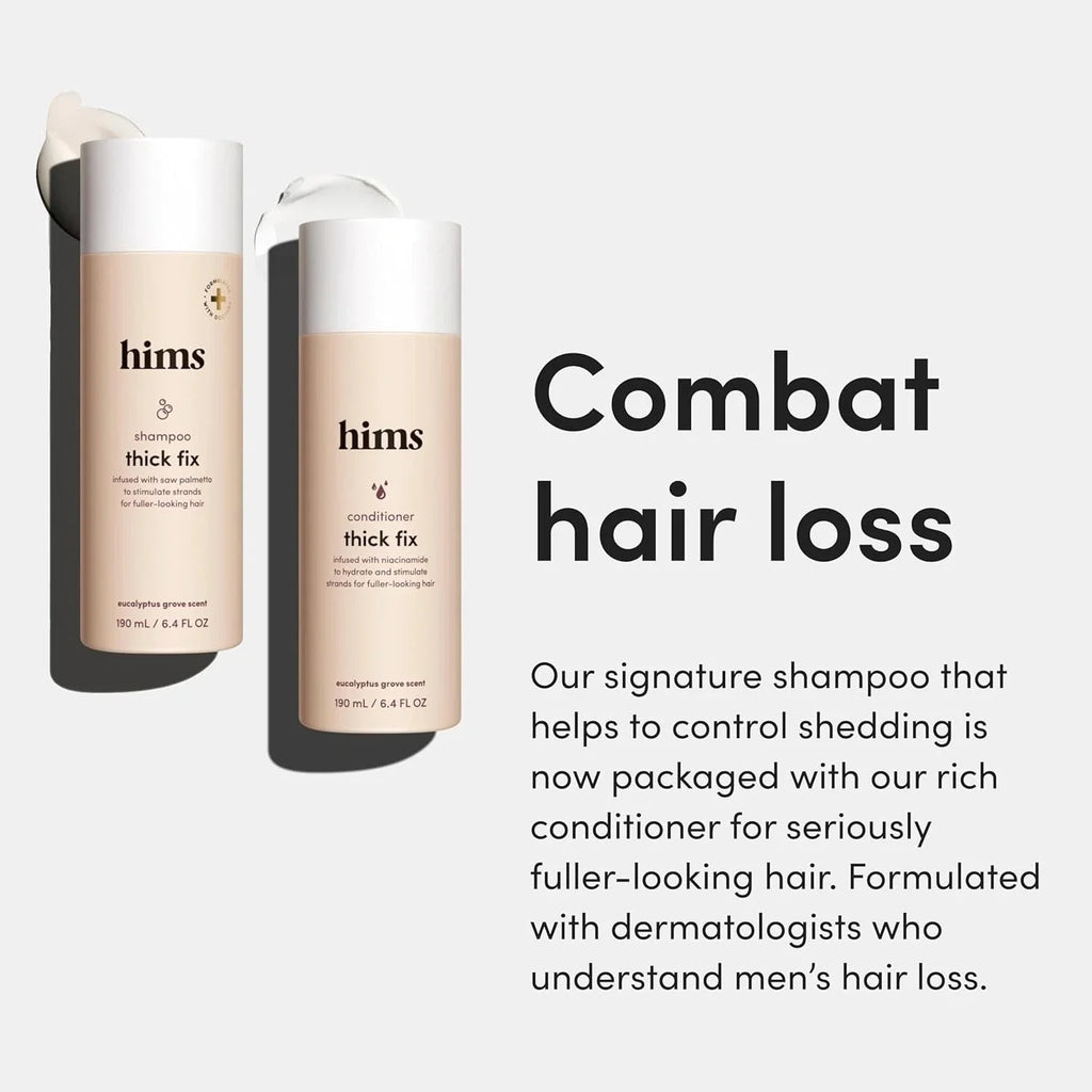 Thick Fix Shampoo & Conditioner Set - Saw Palmetto for Healthy Hair Growth